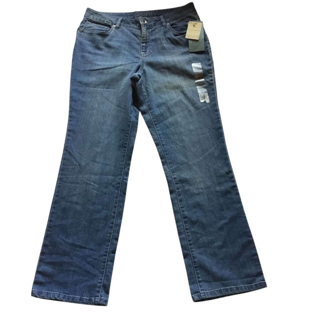 Sonoma Life + Style Women's Straight Denim Jeans Blue Size‎ 14